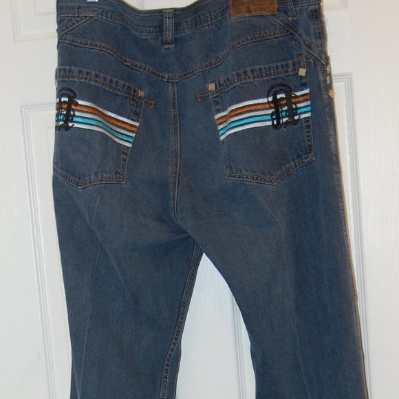 NOTORIOUS BIG Men's  Blue Jeans Size 38 Waist 36 Inseam - Picture 4 of 14